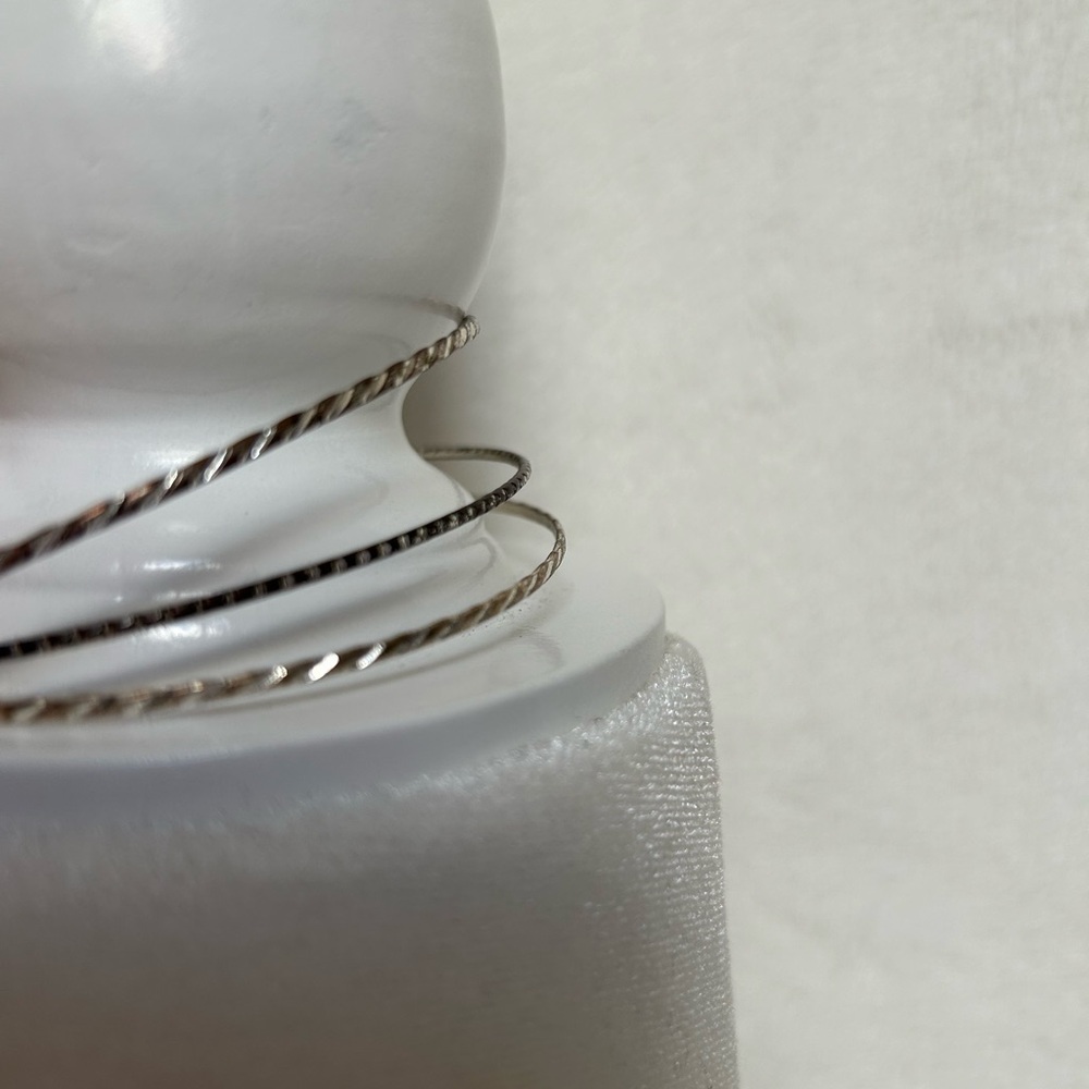 3 slim bracelets